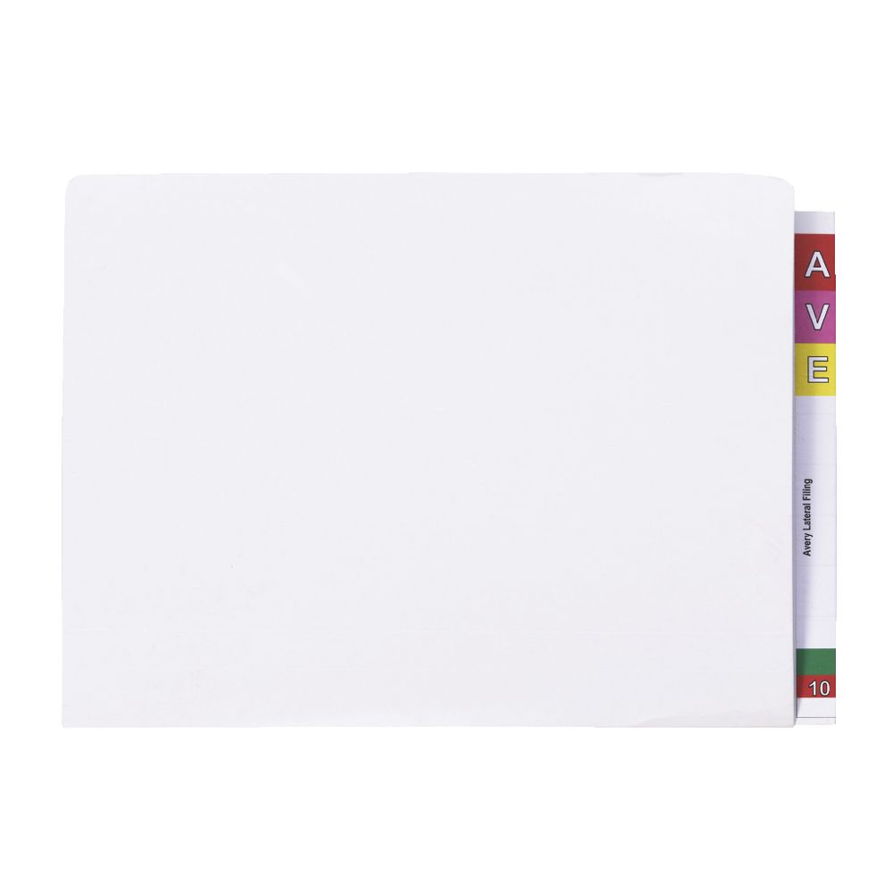 Avery Foolscap Lateral File White 15 Pack