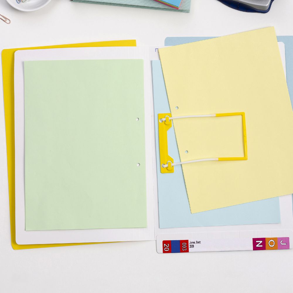Avery Foolscap Lateral File with Tubeclip 100 Pack