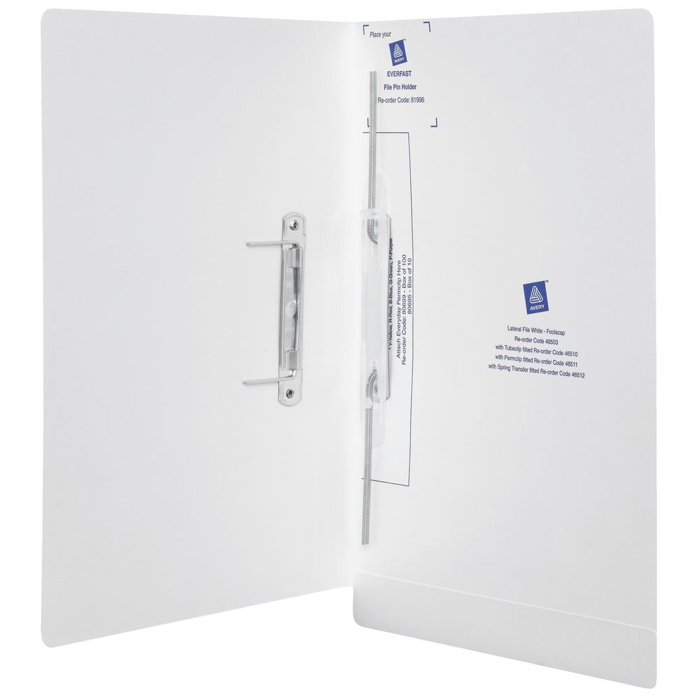 Avery Lateral File with Spiral Spring File Fastener 50 Pack