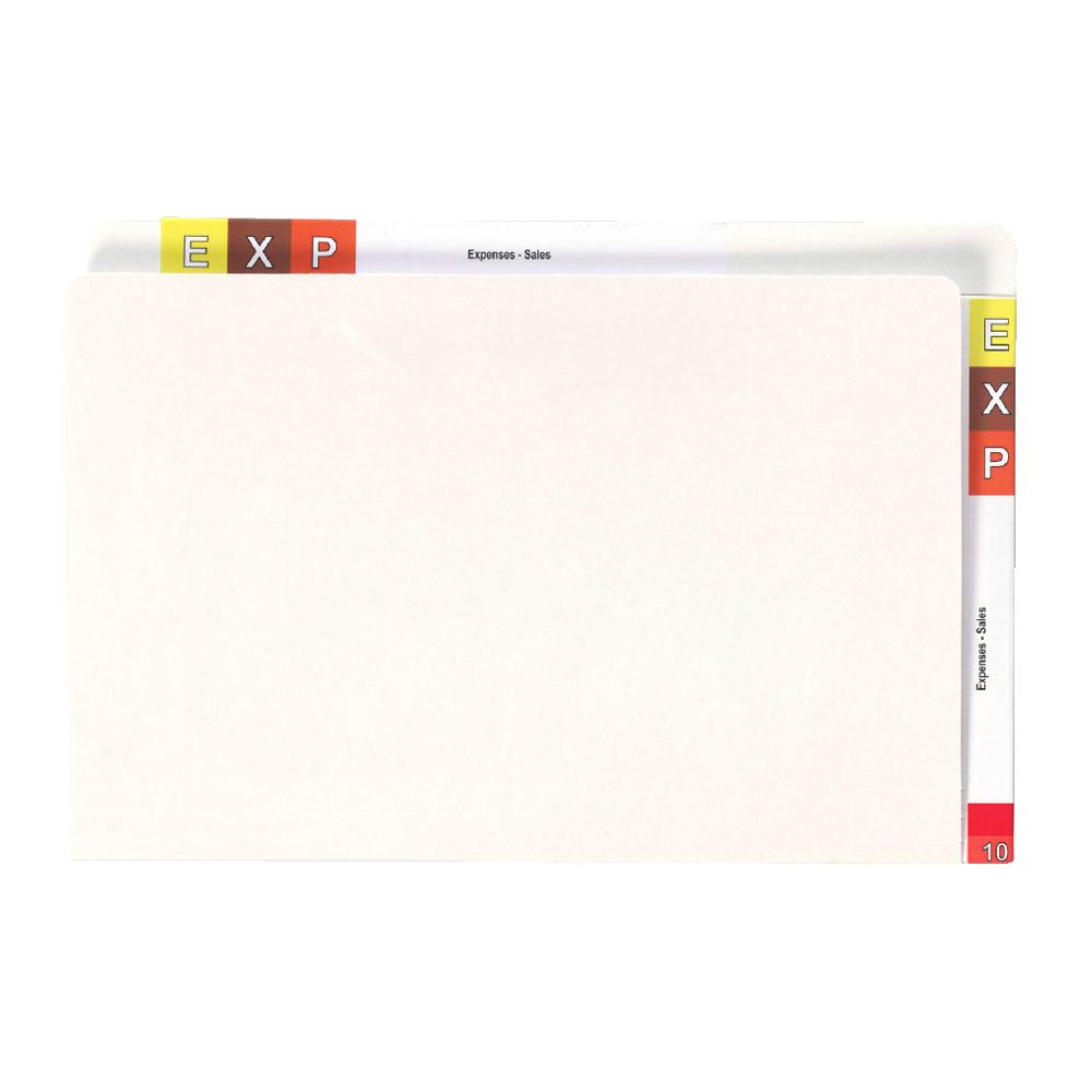 Avery Foolscap Twin Tab Shelf Lateral File White 100 Pack