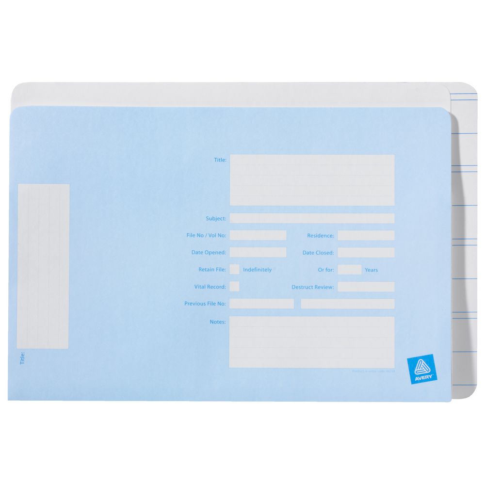 Avery Lateral Note Concertina Wallet 25 Pack