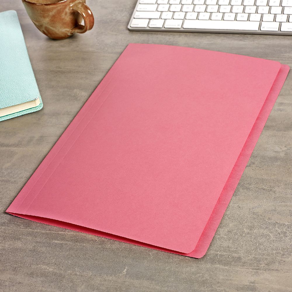 Avery A4 Manila Folder Pink 100 Pack