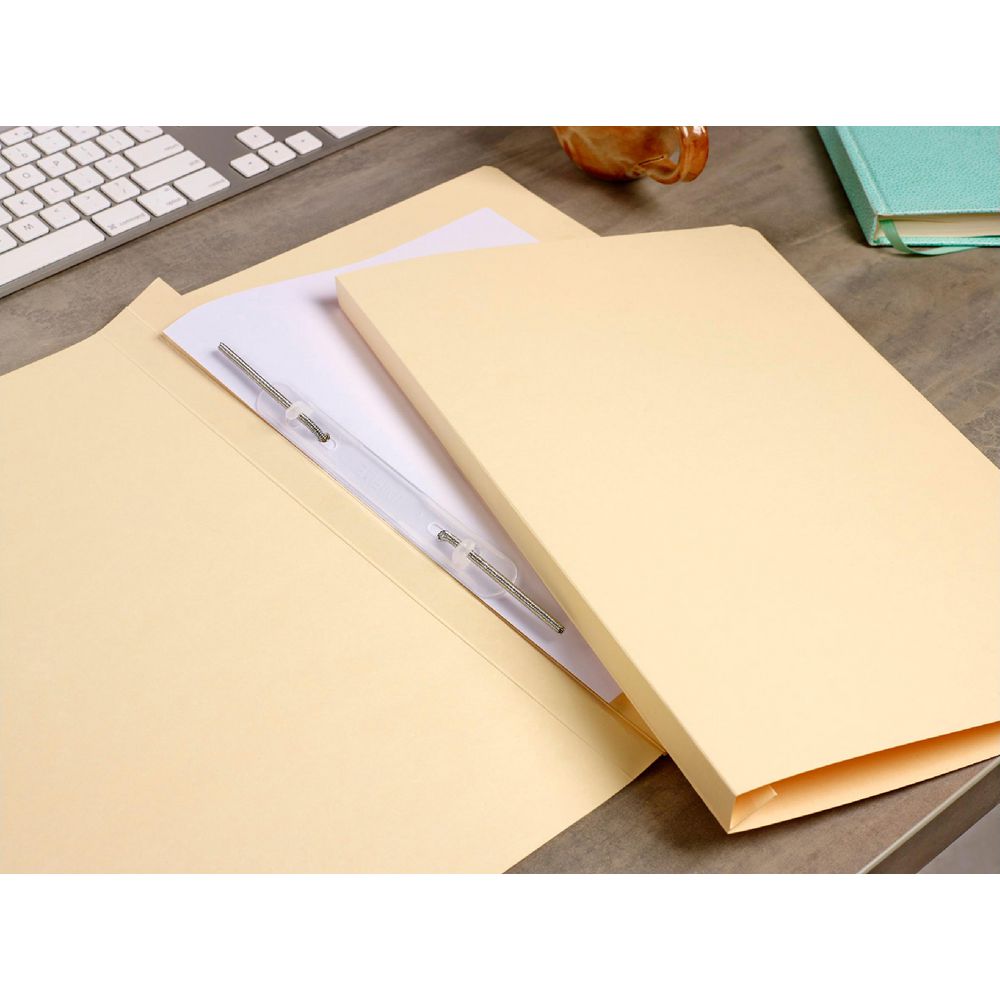 Avery Foolscap Spiral Spring File Buff