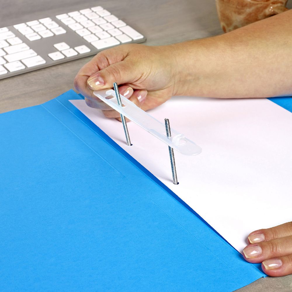 Avery Foolscap Spiral Spring File Blue