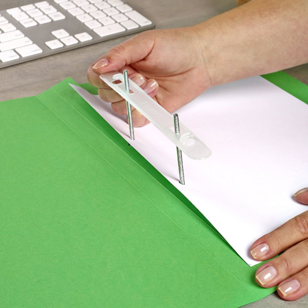 Avery Spiral Spring File Foolscap Green with Black Print