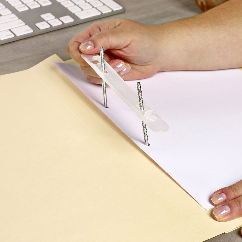 Avery Foolscap Spiral Spring File Buff with Blue Print