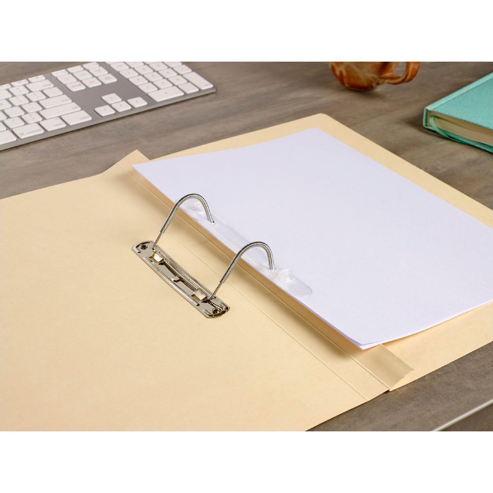 Avery Foolscap Spiral Spring File Buff with Black Print