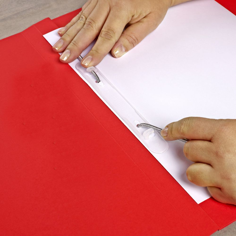 Avery Foolscap Spiral Spring Files Red 5 Pack