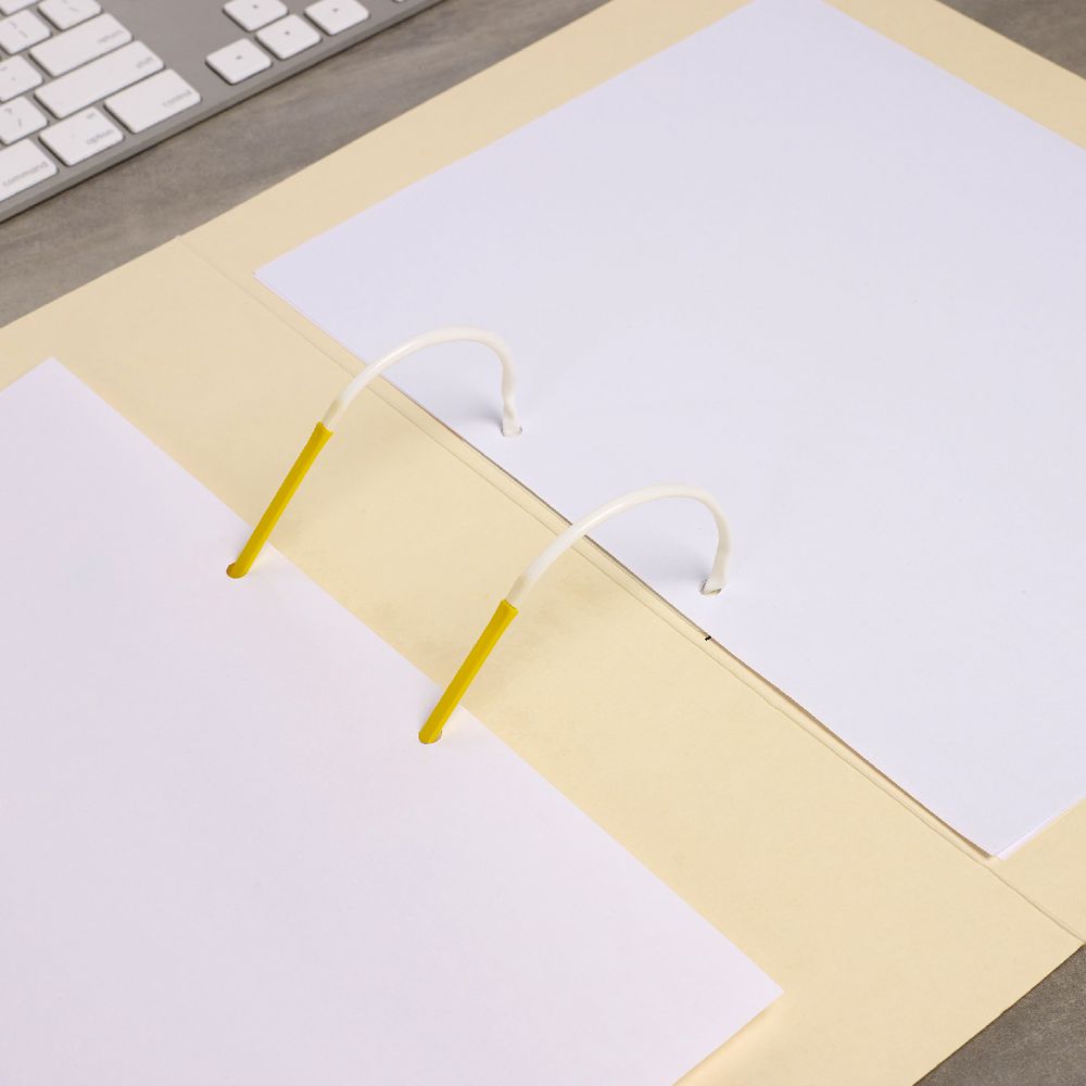 Avery Foolscap Tubeclip File Buff 5 Pack