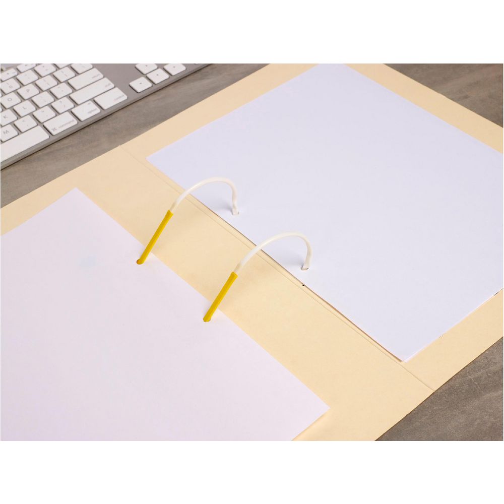 Avery Foolscap Tubeclip File Buff 5 Pack