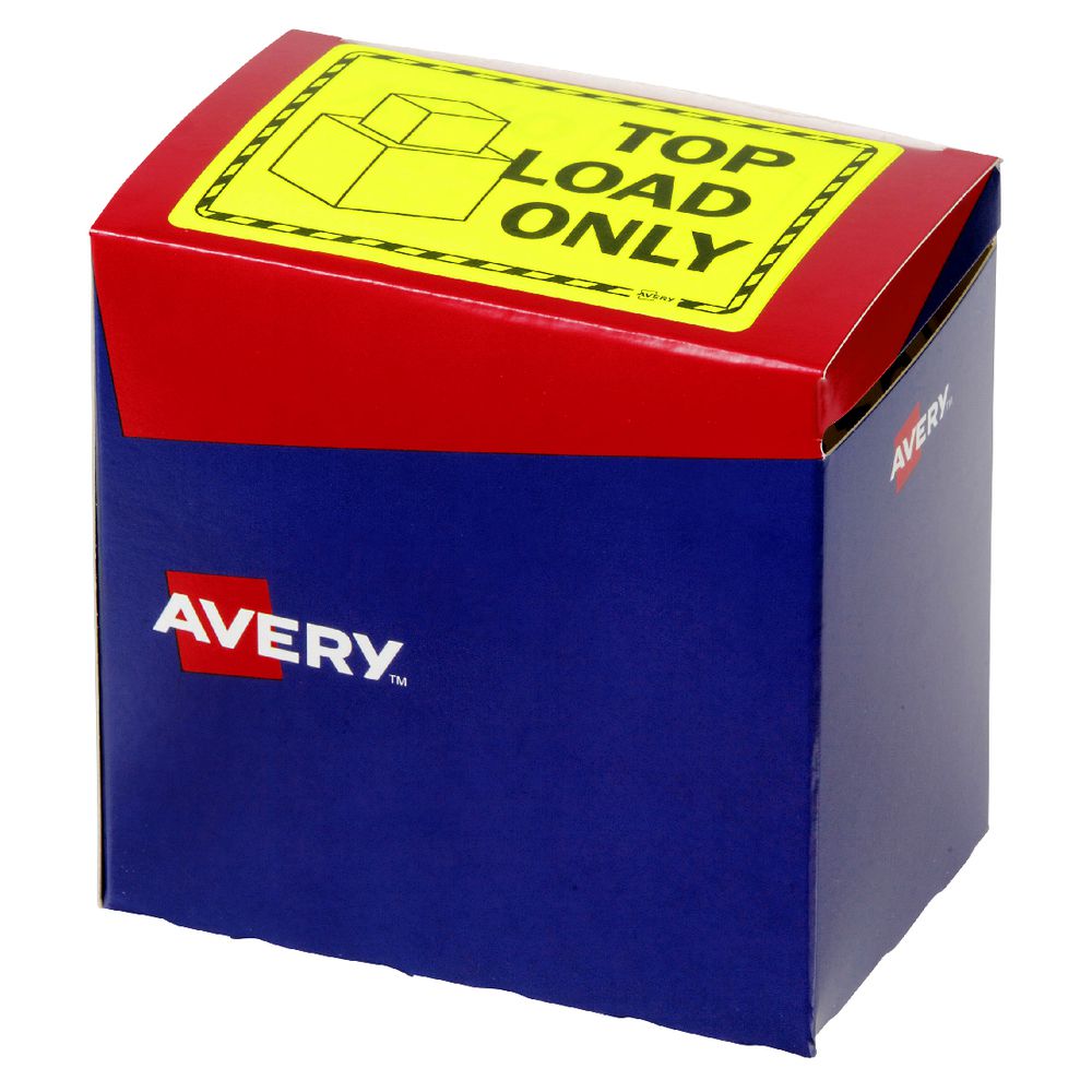 Avery 75 x 99.6mm Top Load Only Labels Fluoro Yellow
