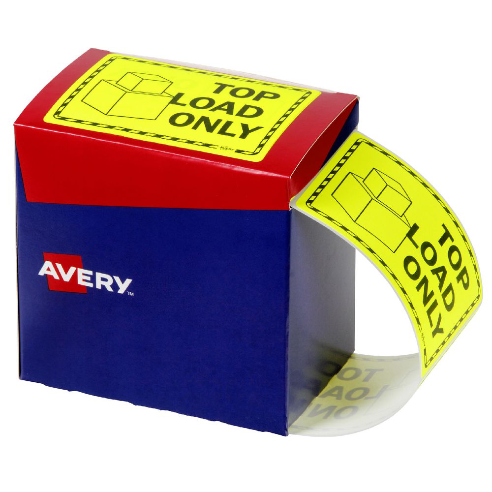 Avery 75 x 99.6mm Top Load Only Labels Fluoro Yellow