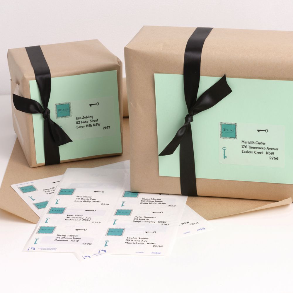 Avery Shipping Labels 199.6 x 143.5mm Clear 25 Pack