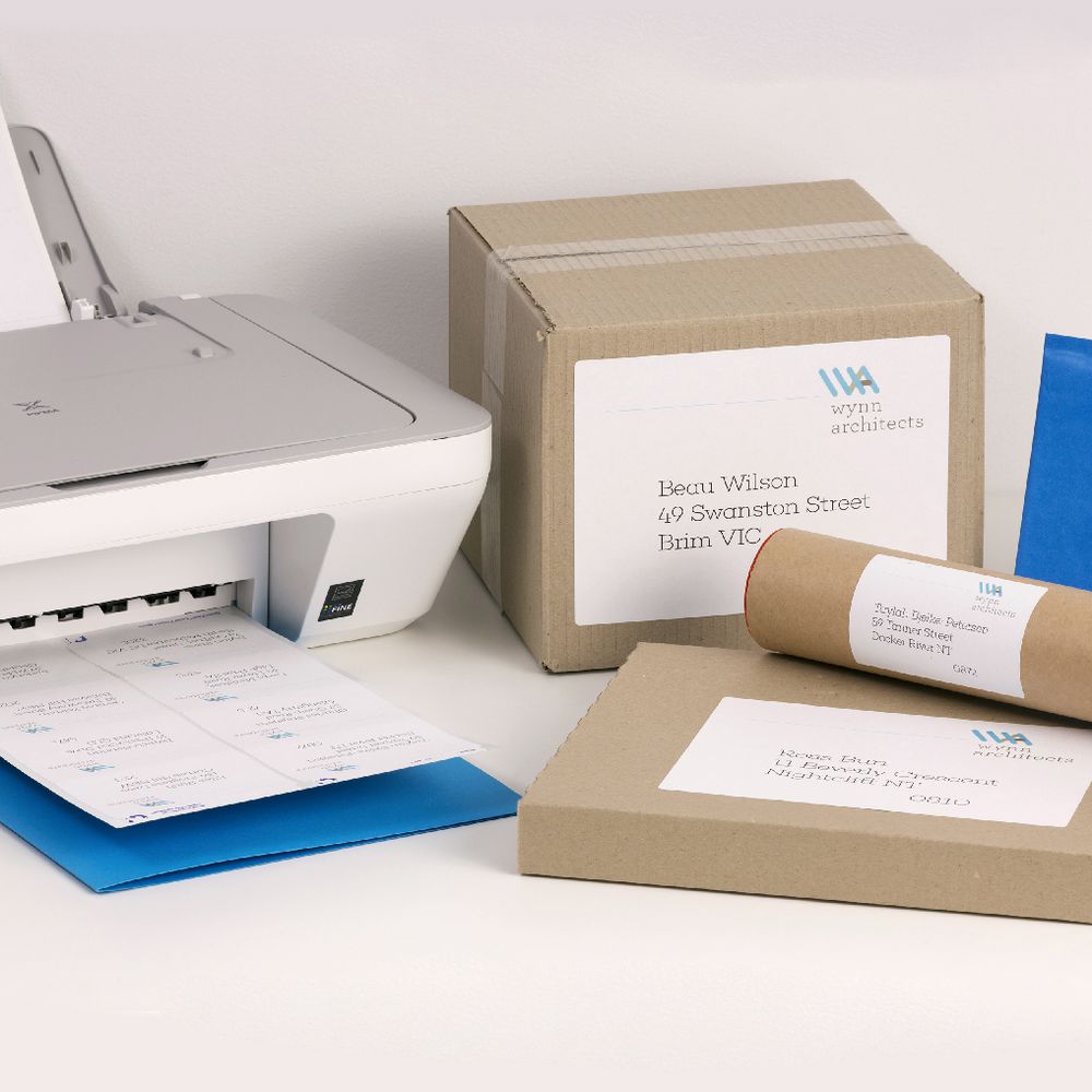Avery Shipping Labels White 2UP 25 Sheet
