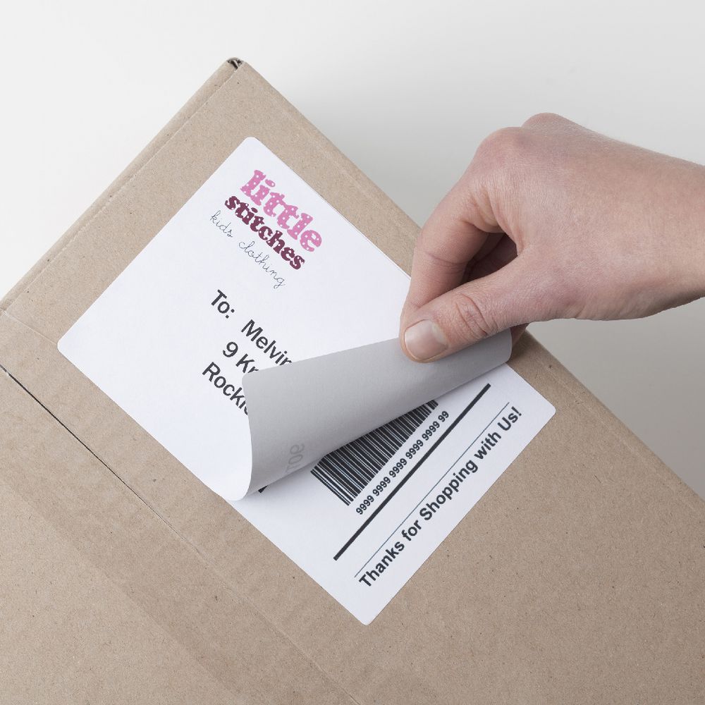 Avery Shipping Labels White 2UP 25 Sheet
