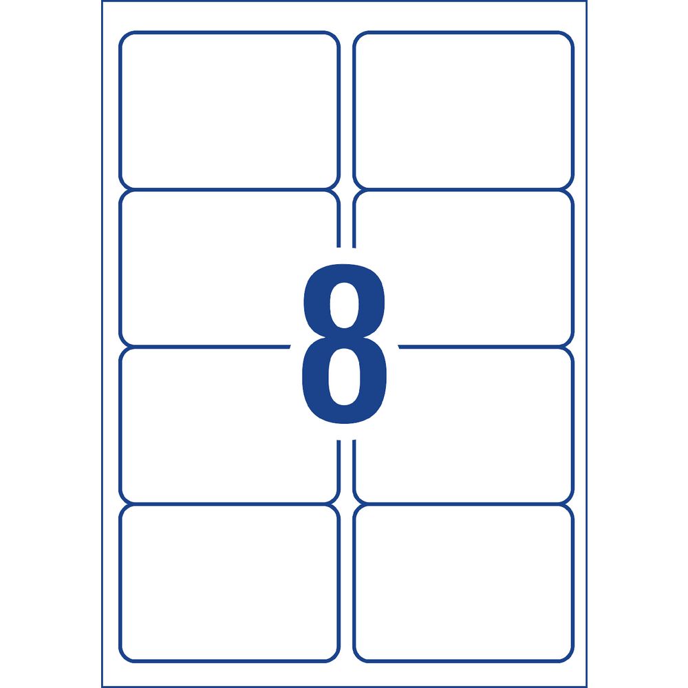 Avery Shipping Labels White 8UP 25 Sheet