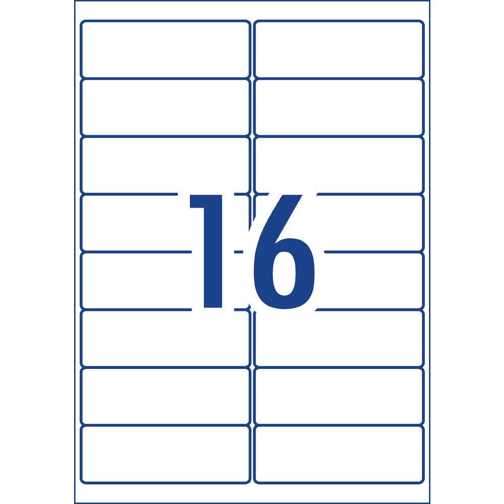 Avery Address Labels White 16 UP 25 Sheet