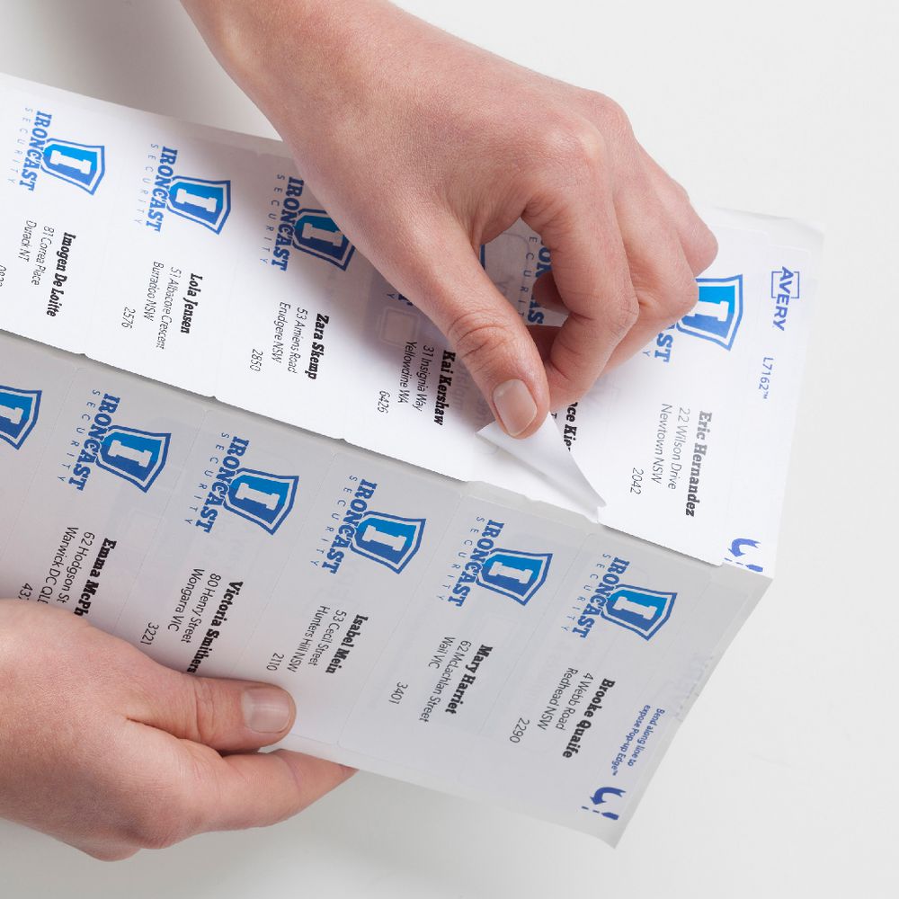 Avery inkjet Labels White 64 x 24.3mm 25 Pack