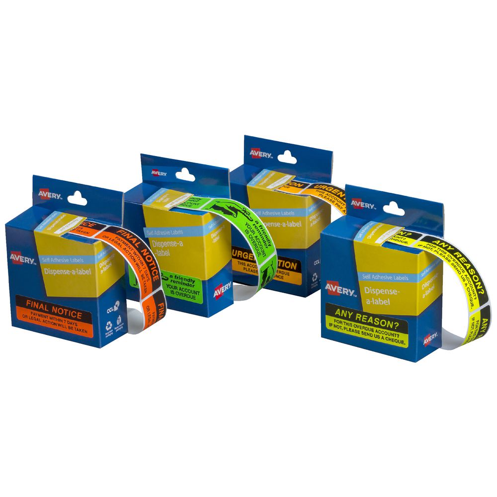 Avery Pre Printed Dispenser Labels Any Reason 125 Pack