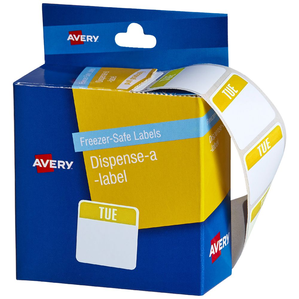 Avery Dispenser Labels Tuesday Teal 100 Pack