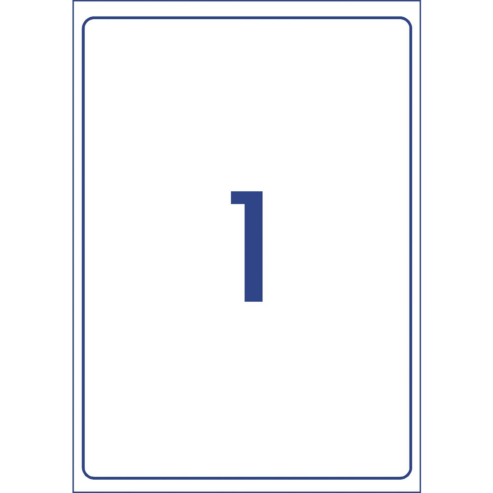 Avery General Use Labels White 100 Sheet
