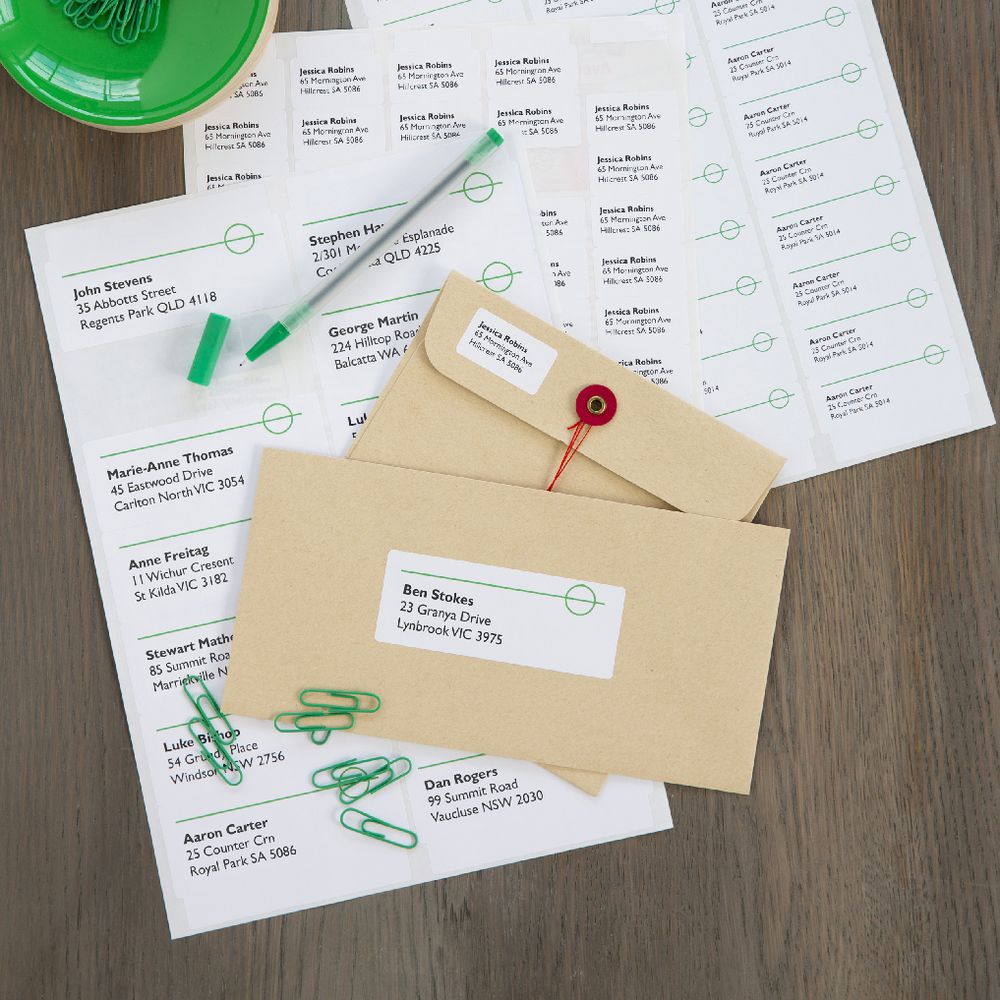 Avery Laser Address Labels White 20 Sheets 16 Per Page