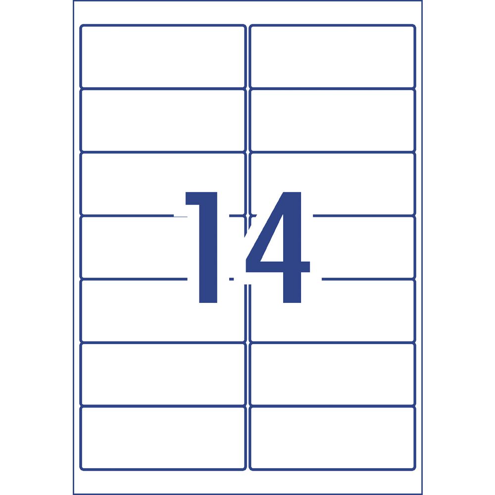 Avery Laser Address Labels White 20 Sheets 14 Per Page