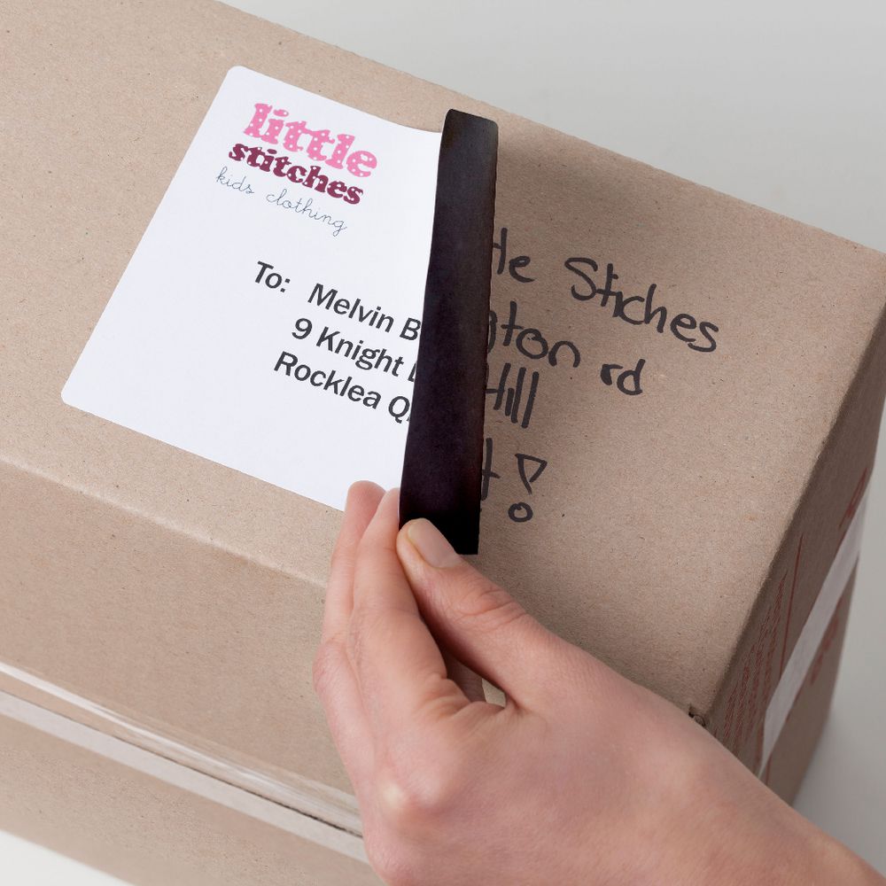 Avery 2UP Inkjet Laser Shipping Labels White 25 Sheets Officeworks
