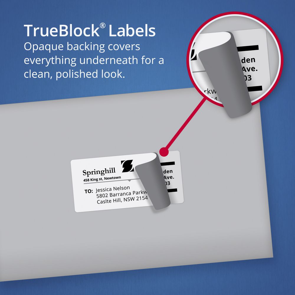 Avery Laser Shipping Labels 1UP 100 Sheets