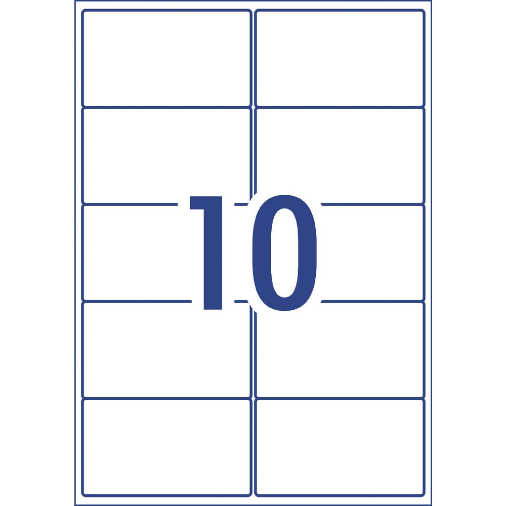 Avery Laser Shipping Labels White 100 Sheets 10 Per Page