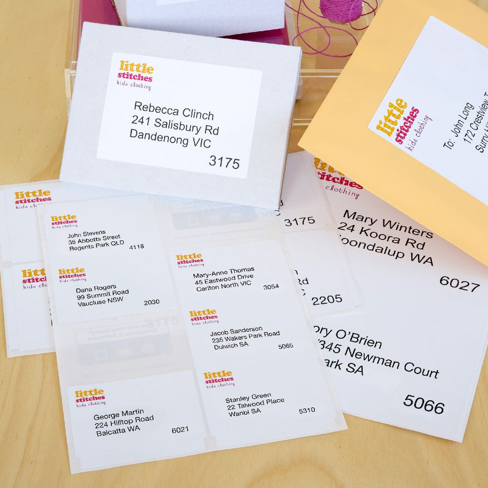Avery Laser Shipping Labels White 100 Sheets 10 Per Page