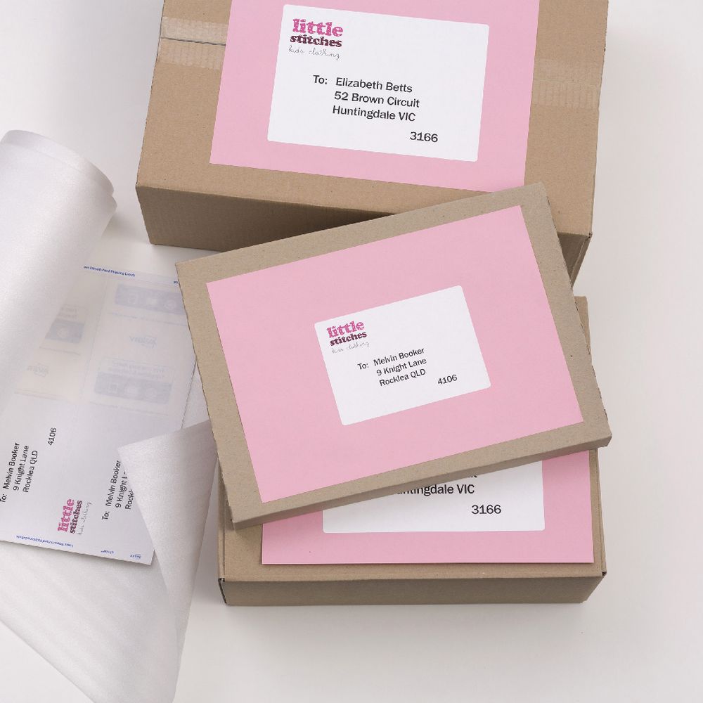 Avery Laser Shipping Labels White 100 Sheets 10 Per Page