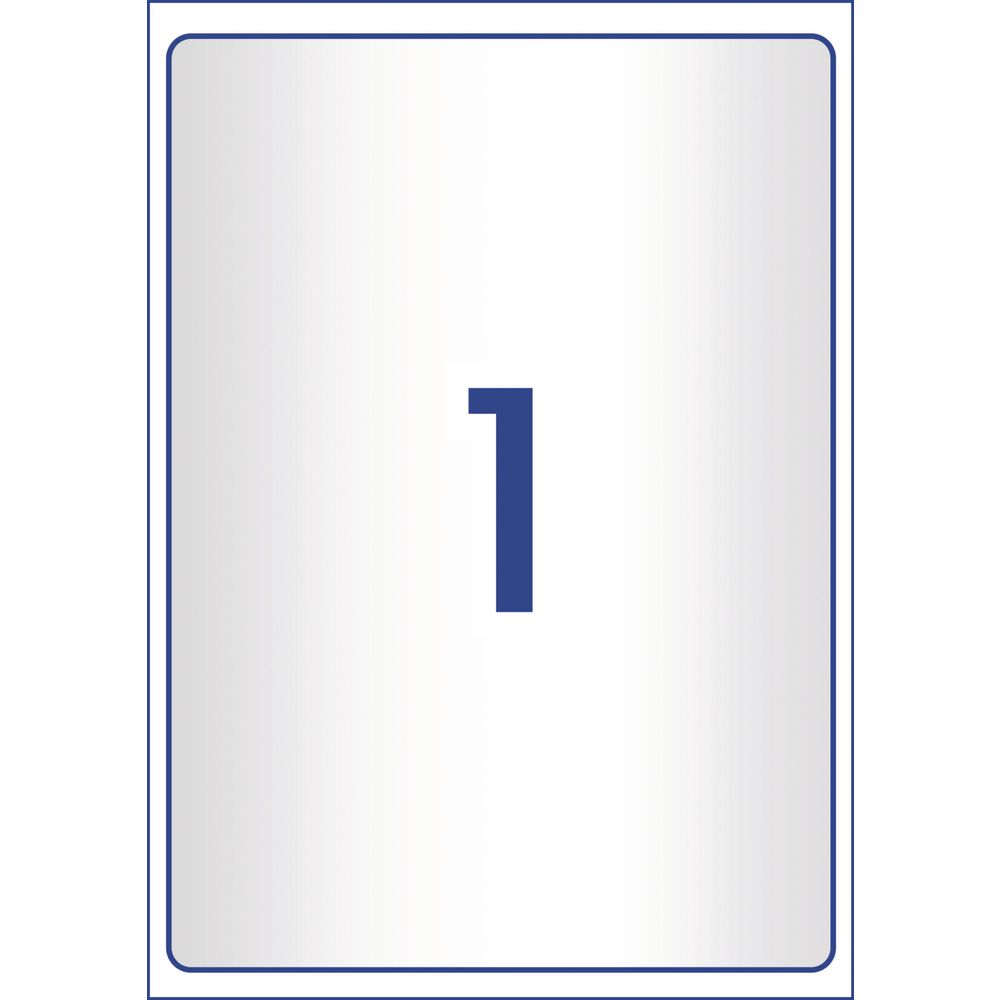 Avery Laser Shipping Labels Clear 25 Sheets 1 Per Page