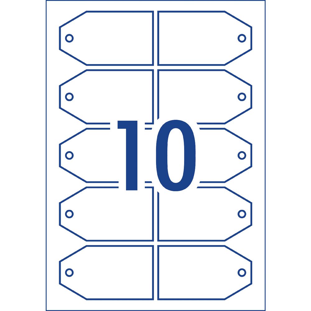 Avery double-sided Printable Pricing Tags 89 x 51mm 50 Pack