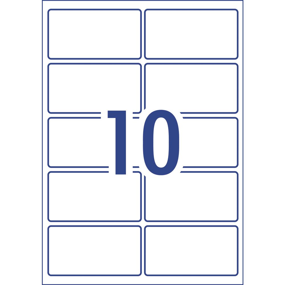 Avery Heavy Duty Labels 96 x 51mm White 100 Pack | Officeworks