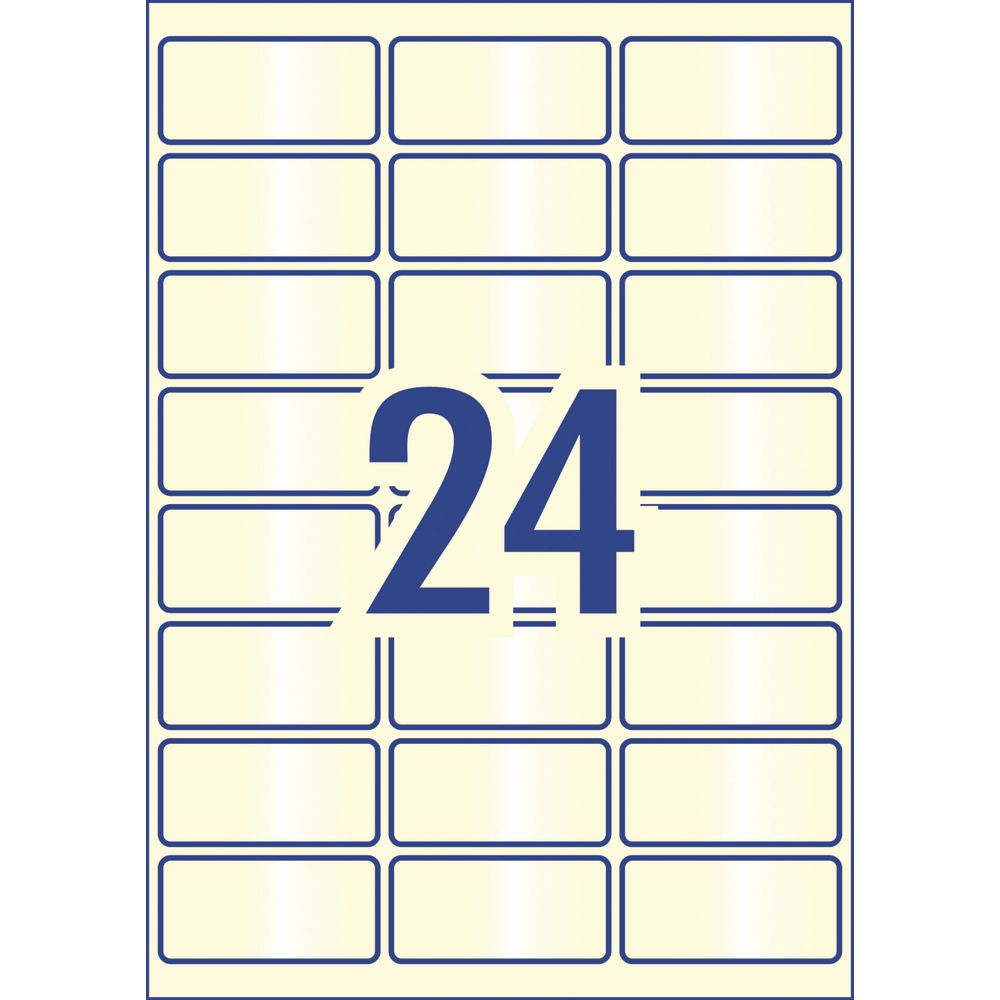 Avery Pearl Labels 64 x 30.5mm White 120 Pack
