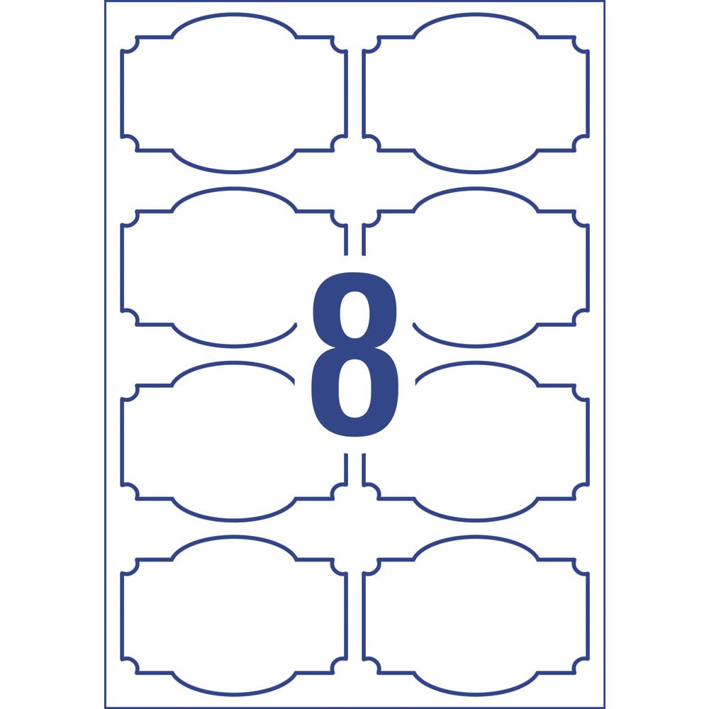 Avery Rectangle Labels 66 x 46.5mm White 32 Pack