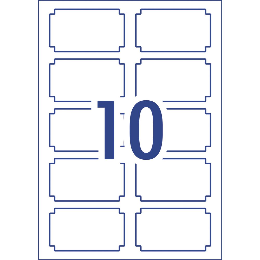 Avery Rectangle Organisation Labels 60 x 34mm White 40 Pack