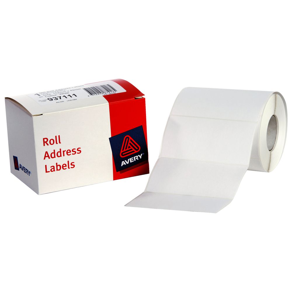 Avery Address Label Roll White 102 x 49mm 500 Labels