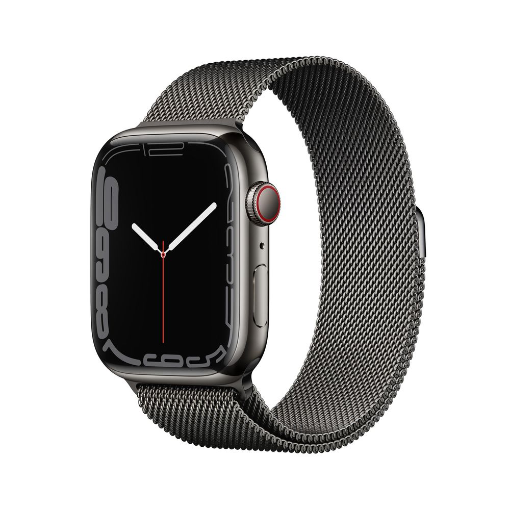 Apple Watch Series 7 45mm GPS+Cell Milanese Loop Graphite | Officeworks