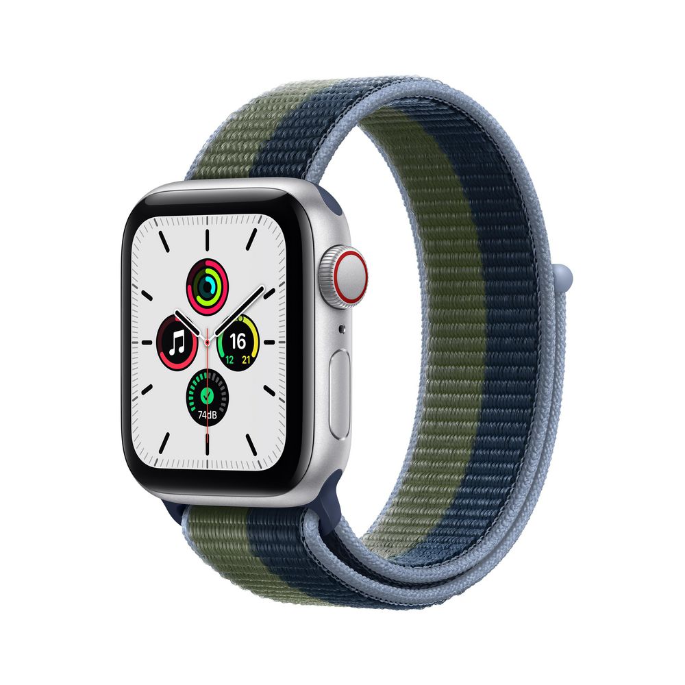 Apple Watch SE 44mm GPS + Cellular Grey Midnight Sport Band | Officeworks