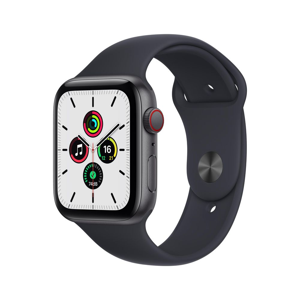 Apple Watch SE GPS 44 mm Space Grey Midnight Sport Band | Officeworks