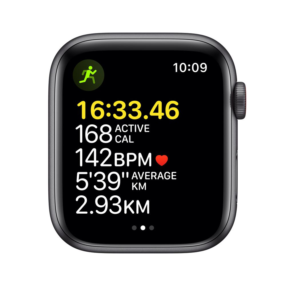 Apple Watch SE GPS 44 mm Space Grey Midnight Sport Band | Officeworks