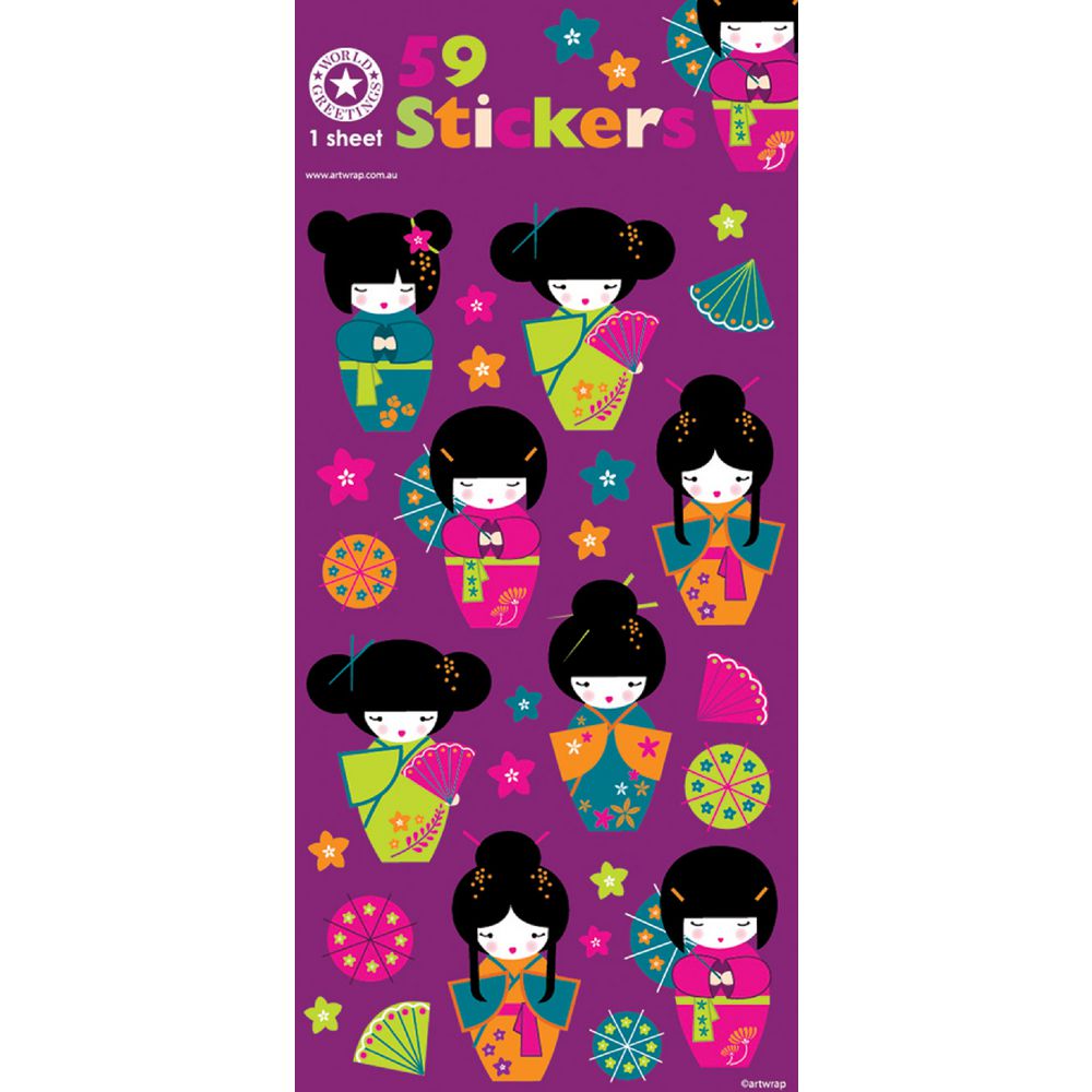 Artwrap Sticker Sheet Geisha