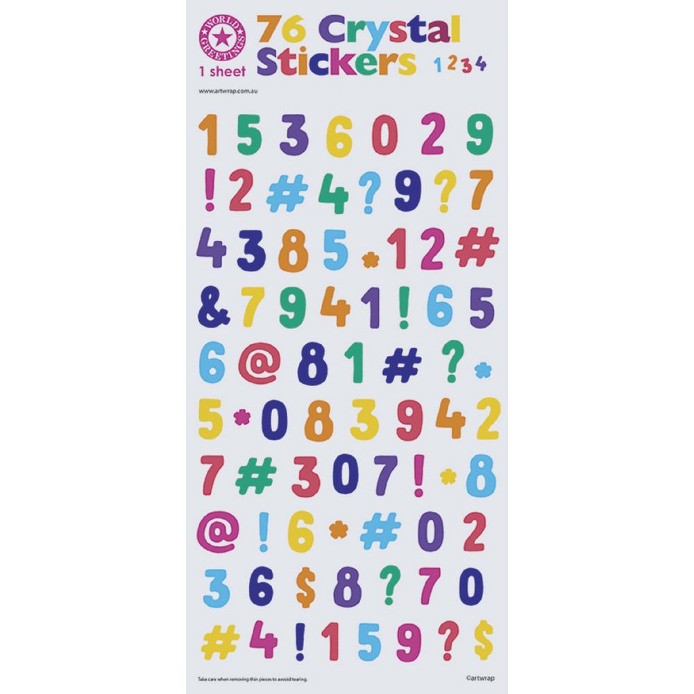 Artwrap Stickers Bright Numbers