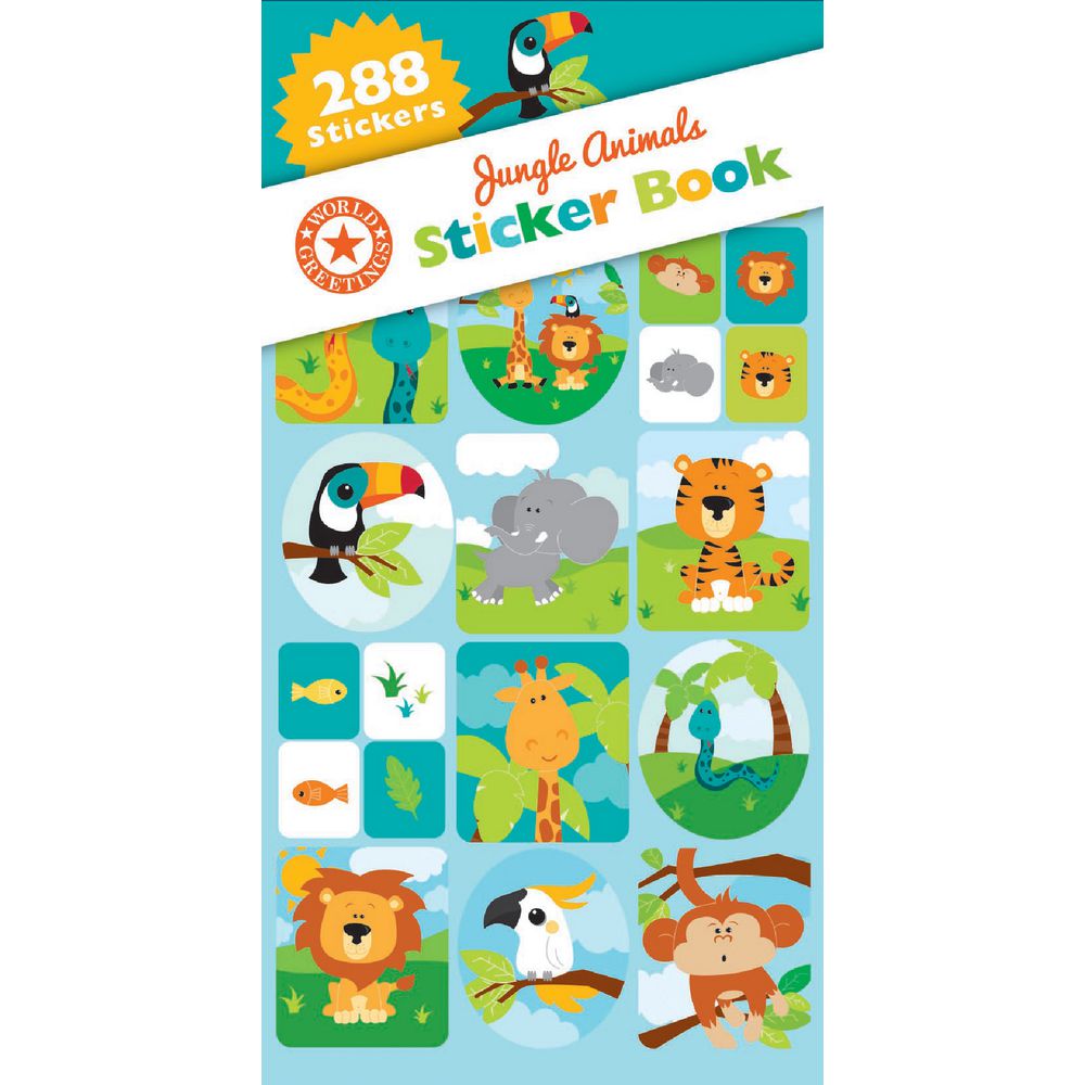 Artwrap Sticker Book Jungle Animal