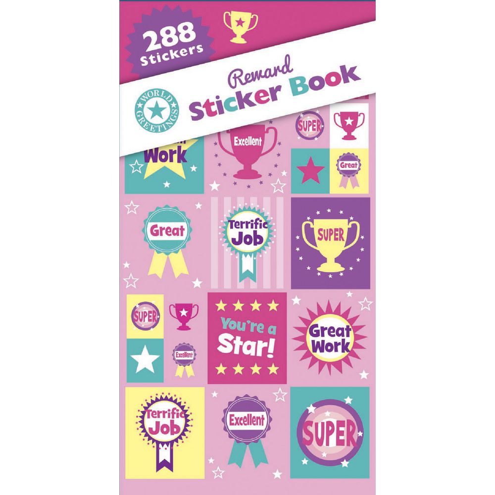Artwrap Sticker Book Reward Pink