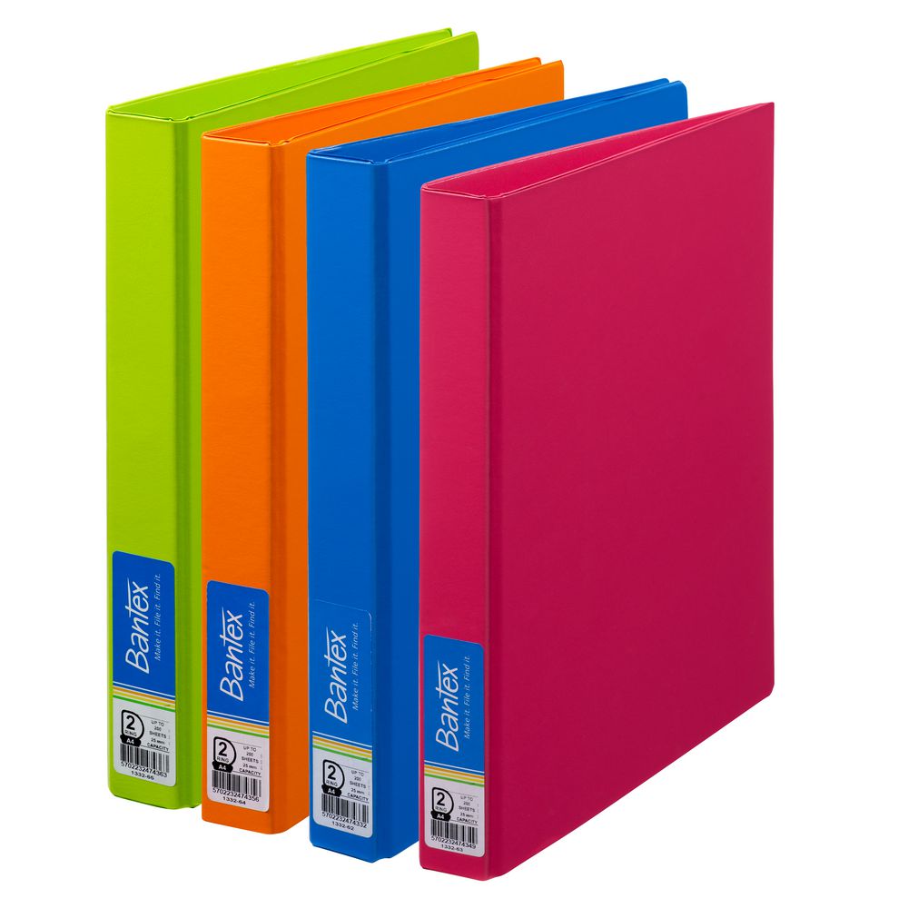 Bantex Binder A4 2 D-Ring 25mm Lime