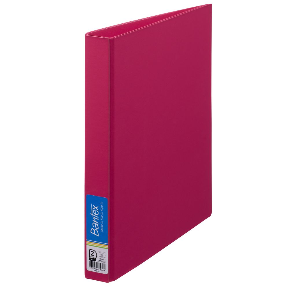 Bantex A4 2 D-Ring Binder 25mm Melon