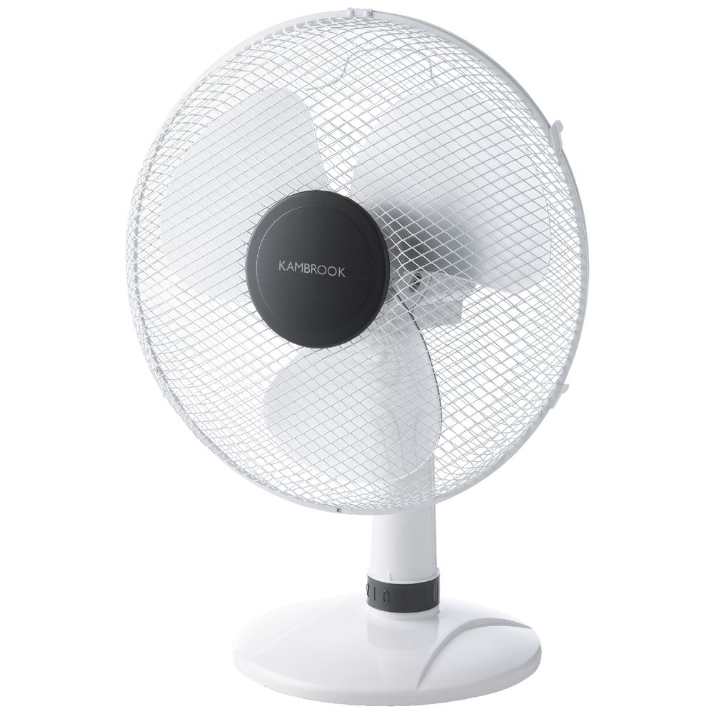 Kambrook Desk Fan 40cm White 9312432017206 eBay